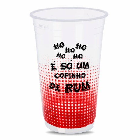 CANECAS E COPOS COPOS DESCARTÁVEIS 400ML IMPRESSÃO SILK TRANSPARENTE 360º 5000 un. - Preto e branco frente e verso