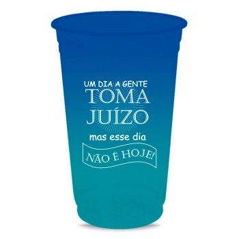 CANECAS E COPOS COPOS DESCARTÁVEIS 700ML IMPRESSÃO SILK BICOLOR Preto e branco frente e verso - 200 un.