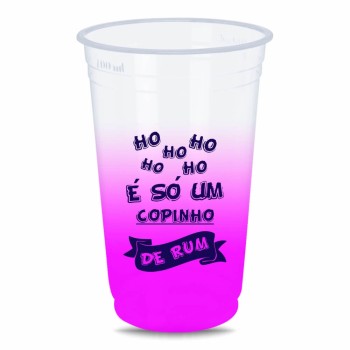 CANECAS E COPOS COPOS DESCARTÁVEIS 700ML IMPRESSÃO SILK DEGRADÊ 500 un. - Preto e branco frente e verso