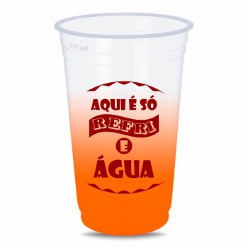 CANECAS E COPOS COPOS DESCARTÁVEIS 700ML IMPRESSÃO SILK DEGRADÊ 200 un. - Preto e branco frente e verso