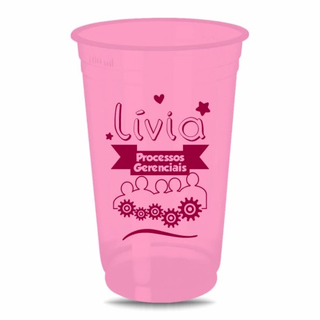 CANECAS E COPOS COPOS DESCARTÁVEIS 700ML IMPRESSÃO SILK FOSCO 1000 un. - Preto e branco frente e verso