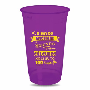 CANECAS E COPOS COPOS DESCARTÁVEIS 700ML IMPRESSÃO SILK FOSCO 50 un. - Preto e branco frente e verso
