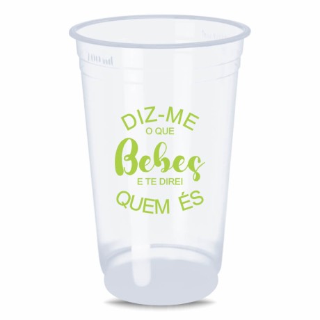 CANECAS E COPOS COPOS DESCARTÁVEIS 700ML IMPRESSÃO SILK TRANSPARENTE 500 un. - Preto e branco frente e verso