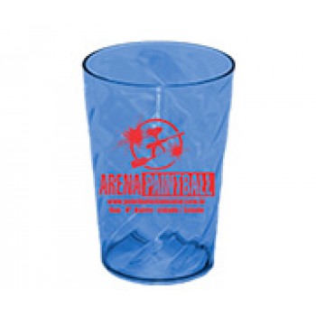 CANECAS E COPOS COPOS PLÁSTICOS COPO TWISTER 480ML IMPRESSÃO 1 COR TRANSPARENTE AZUL Preto e branco frente - 500 un.