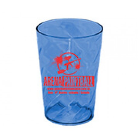 CANECAS E COPOS COPOS PLÁSTICOS COPO TWISTER 480ML IMPRESSÃO 1 COR TRANSPARENTE AZUL Preto e branco frente - 500 un.