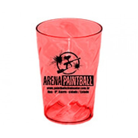 CANECAS E COPOS COPOS PLÁSTICOS COPO TWISTER 480ML IMPRESSÃO 1 COR TRANSPARENTE VERMELHO Preto e branco frente - 500 un.