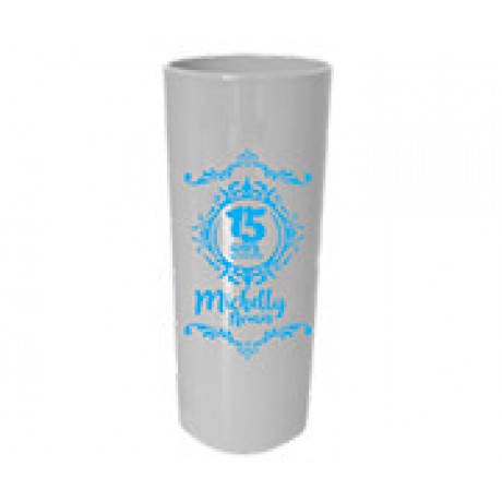CANECAS E COPOS COPOS PLÁSTICOS LONG DRINK 350ML IMPRESSÃO 1 COR LEITOSO BRANCO Preto e branco frente - 100 un.