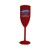 CANECAS E COPOS TAÇAS PLÁSTICAS TAÇA 180ML IMPRESSÃO 1 COR LEITOSA VERMELHA