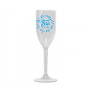 CANECAS E COPOS TAÇAS PLÁSTICAS TAÇA 180ML IMPRESSÃO 1 COR TRANSPARENTE BRANCO Preto e branco frente - 300 un.