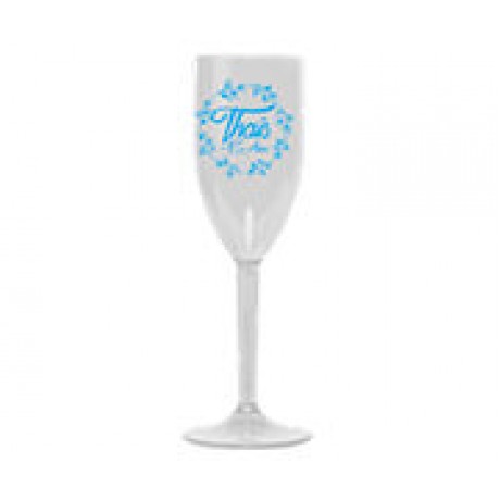 CANECAS E COPOS TAÇAS PLÁSTICAS TAÇA 180ML IMPRESSÃO 1 COR TRANSPARENTE BRANCO Preto e branco frente - 300 un.