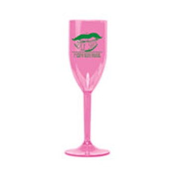 CANECAS E COPOS TAÇAS PLÁSTICAS TAÇA 180ML IMPRESSÃO 1 COR TRANSPARENTE ROSA Preto e branco frente - 500 un.