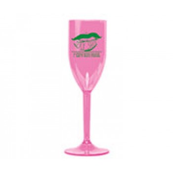 CANECAS E COPOS TAÇAS PLÁSTICAS TAÇA 180ML IMPRESSÃO 1 COR TRANSPARENTE ROSA Preto e branco frente - 500 un.