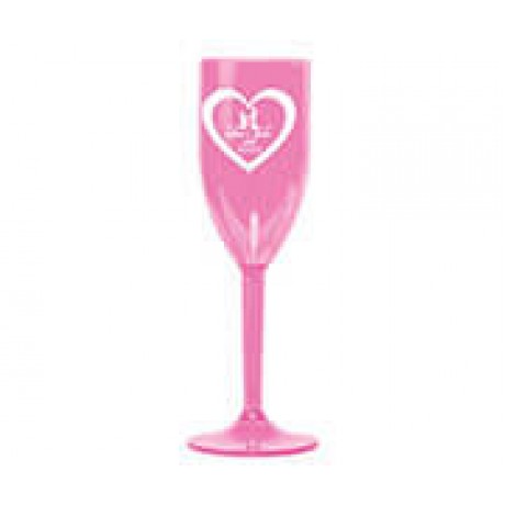 CANECAS E COPOS TAÇAS PLÁSTICAS TAÇA 180ML IMPRESSÃO 1 COR TRANSPARENTE ROSA Preto e branco frente - 100 un.