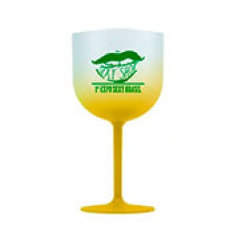 CANECAS E COPOS TAÇAS PLÁSTICAS TAÇA DE GIN 580ML IMPRESSÃO 1 COR DEGRADÊ AMARELO 500 un. - Preto e branco frente