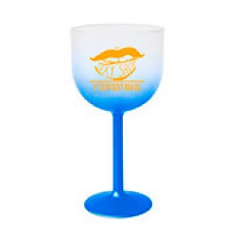 CANECAS E COPOS TAÇAS PLÁSTICAS TAÇA DE GIN 580ML IMPRESSÃO 1 COR DEGRADÊ AZUL Preto e branco frente - 500 un.