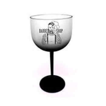 CANECAS E COPOS TAÇAS PLÁSTICAS TAÇA DE GIN 580ML IMPRESSÃO 1 COR DEGRADÊ PRETO Preto e branco frente - 1000 un.
