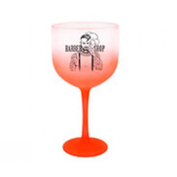 CANECAS E COPOS TAÇAS PLÁSTICAS TAÇA DE GIN 580ML IMPRESSÃO 1 COR DEGRADÊ VERMELHO Preto e branco frente - 1000 un.