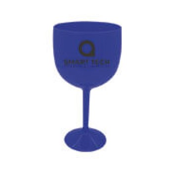 CANECAS E COPOS TAÇAS PLÁSTICAS TAÇA DE GIN 580ML IMPRESSÃO 1 COR LEITOSA AZUL 300 un. - Preto e branco frente