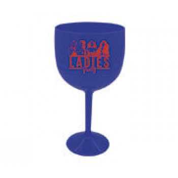 CANECAS E COPOS TAÇAS PLÁSTICAS TAÇA DE GIN 580ML IMPRESSÃO 1 COR LEITOSA AZUL Preto e branco frente - 1000 un.