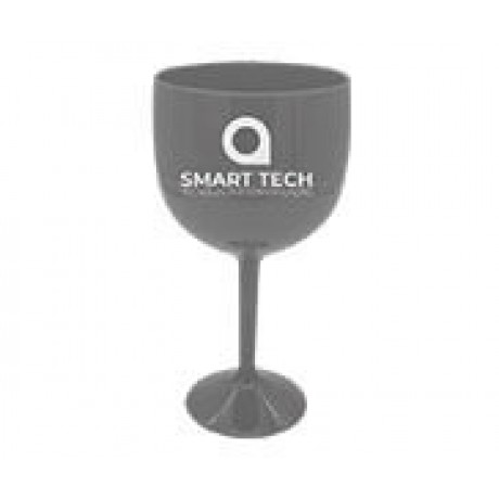 CANECAS E COPOS TAÇAS PLÁSTICAS TAÇA DE GIN 580ML IMPRESSÃO 1 COR LEITOSA PRATA Preto e branco frente - 300 un.
