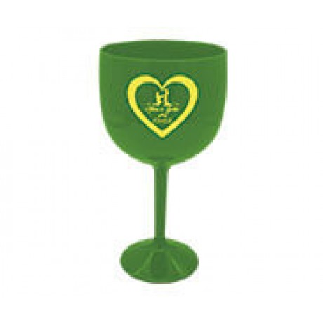 CANECAS E COPOS TAÇAS PLÁSTICAS TAÇA DE GIN 580ML IMPRESSÃO 1 COR LEITOSA VERDE Preto e branco frente - 50 un.