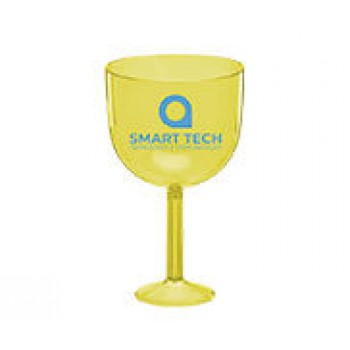 CANECAS E COPOS TAÇAS PLÁSTICAS TAÇA DE GIN 580ML IMPRESSÃO 1 COR TRANSPARENTE AMARELO Preto e branco frente - 300 un.