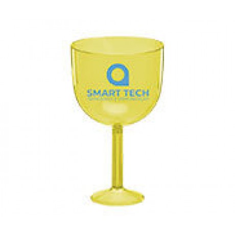 CANECAS E COPOS TAÇAS PLÁSTICAS TAÇA DE GIN 580ML IMPRESSÃO 1 COR TRANSPARENTE AMARELO Preto e branco frente - 300 un.
