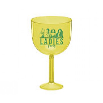 CANECAS E COPOS TAÇAS PLÁSTICAS TAÇA DE GIN 580ML IMPRESSÃO 1 COR TRANSPARENTE AMARELO Preto e branco frente - 1000 un.
