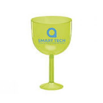 CANECAS E COPOS TAÇAS PLÁSTICAS TAÇA DE GIN 580ML IMPRESSÃO 1 COR TRANSPARENTE AMARELO NEON Preto e branco frente - 300 un.