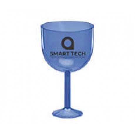 CANECAS E COPOS TAÇAS PLÁSTICAS TAÇA DE GIN 580ML IMPRESSÃO 1 COR TRANSPARENTE AZUL Preto e branco frente - 300 un.