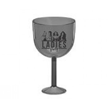 CANECAS E COPOS TAÇAS PLÁSTICAS TAÇA DE GIN 580ML IMPRESSÃO 1 COR TRANSPARENTE PRETO Preto e branco frente - 1000 un.