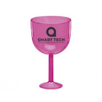 CANECAS E COPOS TAÇAS PLÁSTICAS TAÇA DE GIN 580ML IMPRESSÃO 1 COR TRANSPARENTE ROSA Preto e branco frente - 300 un.