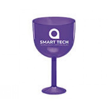 CANECAS E COPOS TAÇAS PLÁSTICAS TAÇA DE GIN 580ML IMPRESSÃO 1 COR TRANSPARENTE ROXO Preto e branco frente - 300 un.