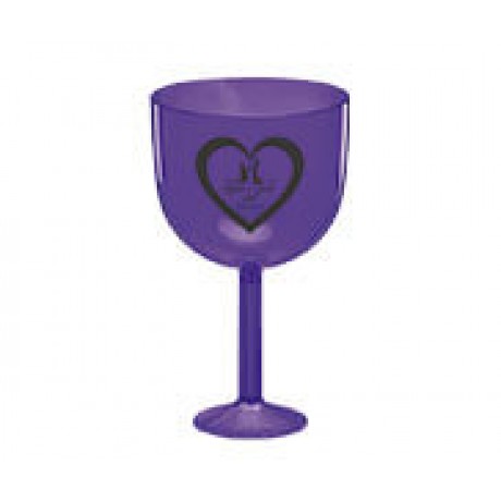 CANECAS E COPOS TAÇAS PLÁSTICAS TAÇA DE GIN 580ML IMPRESSÃO 1 COR TRANSPARENTE ROXO Preto e branco frente - 50 un.
