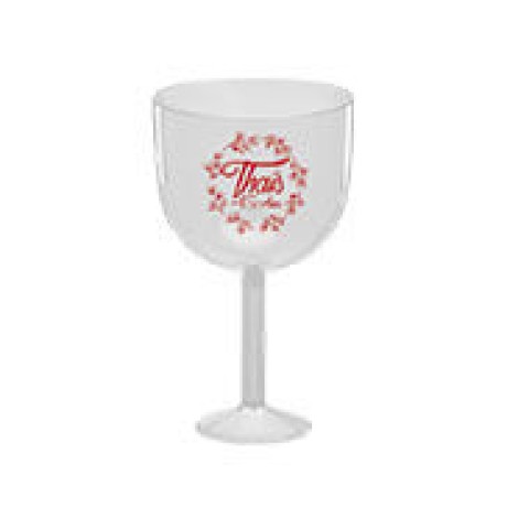 CANECAS E COPOS TAÇAS PLÁSTICAS TAÇA DE GIN 580ML IMPRESSÃO 1 COR TRANSPARENTE TRANSPARENTE 100 un. - Preto e branco frente