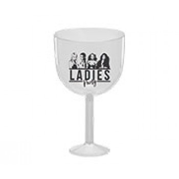 CANECAS E COPOS TAÇAS PLÁSTICAS TAÇA DE GIN 580ML IMPRESSÃO 1 COR TRANSPARENTE TRANSPARENTE Preto e branco frente - 1000 un.