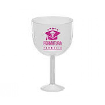 CANECAS E COPOS TAÇAS PLÁSTICAS TAÇA DE GIN 580ML IMPRESSÃO 1 COR TRANSPARENTE TRANSPARENTE Preto e branco frente - 500 un.