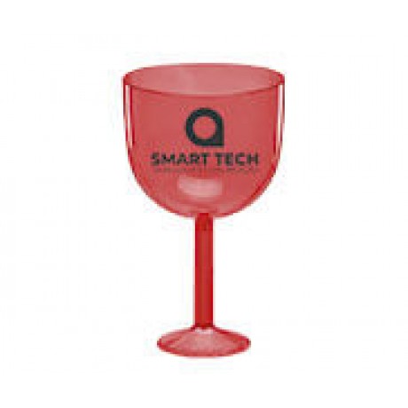 CANECAS E COPOS TAÇAS PLÁSTICAS TAÇA DE GIN 580ML IMPRESSÃO 1 COR TRANSPARENTE VERMELHO Preto e branco frente - 300 un.