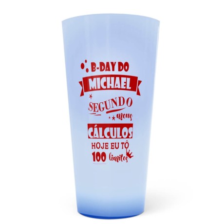 COPOS ECOLÓGICOS 550ML IMPRESSÃO SILK AZUL TRANSLÚCIDO 500 un. - Preto e branco frente e verso