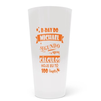 COPOS ECOLÓGICOS 550ML IMPRESSÃO SILK BRANCO 500 un. - Preto e branco frente e verso