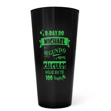 COPOS ECOLÓGICOS 550ML IMPRESSÃO SILK PRETO 300 un. - Preto e branco frente e verso