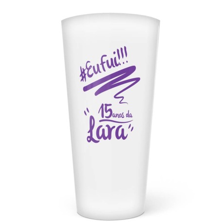 COPOS ECOLÓGICOS 550ML IMPRESSÃO SILK TRANSPARENTE 300 un. - Preto e branco frente e verso