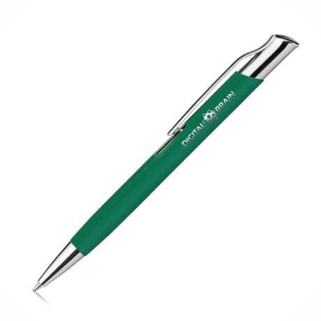 CANETAS GRAVAÇÃO A LASER LINHA PREMIUM OLAF SOFT VERDE Preto e branco frente - 25 un.