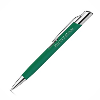 CANETAS GRAVAÇÃO A LASER LINHA PREMIUM OLAF SOFT VERDE Preto e branco frente - 50 un.