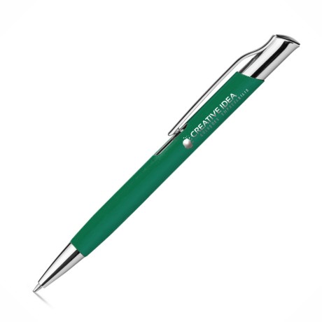 CANETAS GRAVAÇÃO A LASER LINHA PREMIUM OLAF SOFT VERDE Preto e branco frente - 10 un.