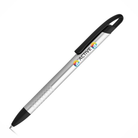 CANETAS IMPRESSÃO COLORIDA LINHA PREMIUM EDGE CROMADA SATINADA Colorido frente e verso - 100 un.