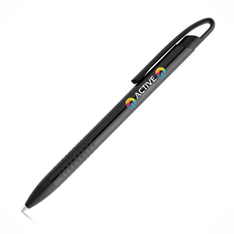 CANETAS IMPRESSÃO COLORIDA LINHA PREMIUM EDGE PRETA Colorido frente e verso - 100 un.