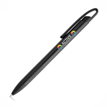 CANETAS IMPRESSÃO COLORIDA LINHA PREMIUM EDGE PRETA Colorido frente - 100 un.