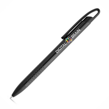CANETAS IMPRESSÃO COLORIDA LINHA PREMIUM EDGE PRETA Colorido frente - 25 un.