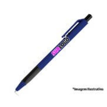 CANETAS IMPRESSÃO COLORIDA LINHA PREMIUM INKY AZUL ROYAL Colorido frente - 10 un.